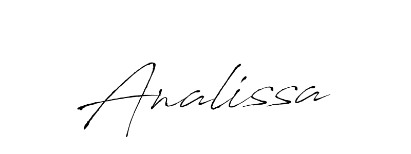 Analissa stylish signature style. Best Handwritten Sign (Antro_Vectra) for my name. Handwritten Signature Collection Ideas for my name Analissa. Analissa signature style 6 images and pictures png