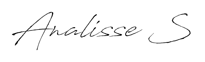 Make a beautiful signature design for name Analisse S. With this signature (Antro_Vectra) style, you can create a handwritten signature for free. Analisse S signature style 6 images and pictures png