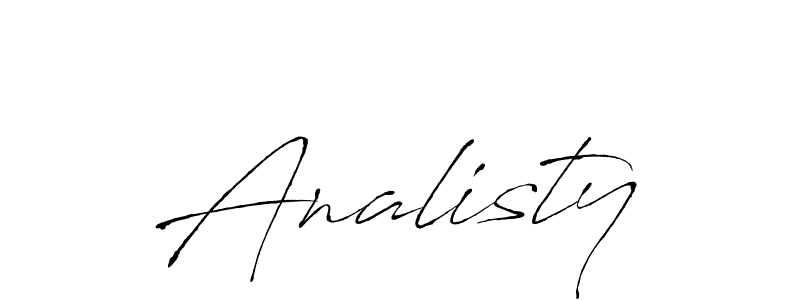 Also You can easily find your signature by using the search form. We will create Analisty name handwritten signature images for you free of cost using Antro_Vectra sign style. Analisty signature style 6 images and pictures png