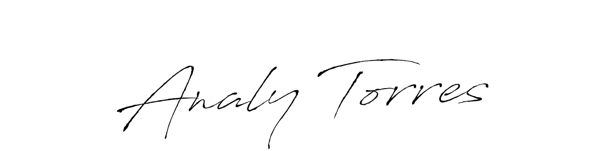 Antro_Vectra is a professional signature style that is perfect for those who want to add a touch of class to their signature. It is also a great choice for those who want to make their signature more unique. Get Analy Torres name to fancy signature for free. Analy Torres signature style 6 images and pictures png