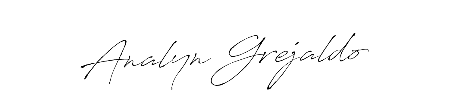 How to make Analyn Grejaldo signature? Antro_Vectra is a professional autograph style. Create handwritten signature for Analyn Grejaldo name. Analyn Grejaldo signature style 6 images and pictures png