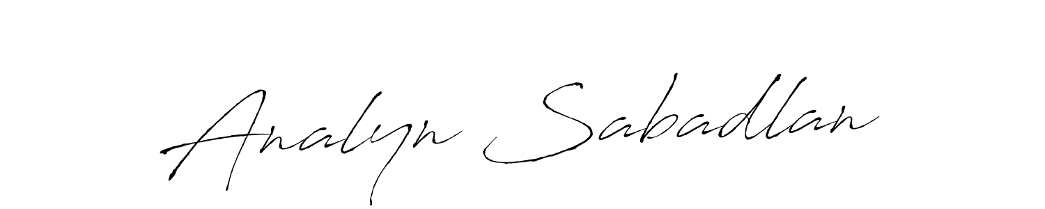 It looks lik you need a new signature style for name Analyn Sabadlan. Design unique handwritten (Antro_Vectra) signature with our free signature maker in just a few clicks. Analyn Sabadlan signature style 6 images and pictures png