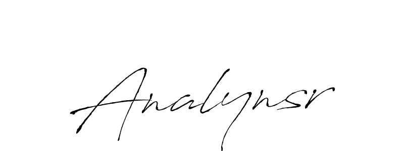 It looks lik you need a new signature style for name Analynsr. Design unique handwritten (Antro_Vectra) signature with our free signature maker in just a few clicks. Analynsr signature style 6 images and pictures png