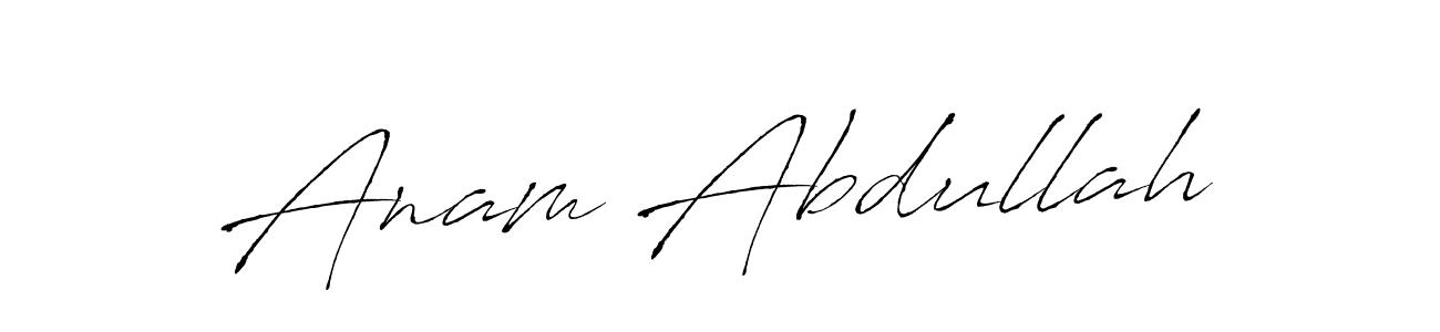 You can use this online signature creator to create a handwritten signature for the name Anam Abdullah. This is the best online autograph maker. Anam Abdullah signature style 6 images and pictures png