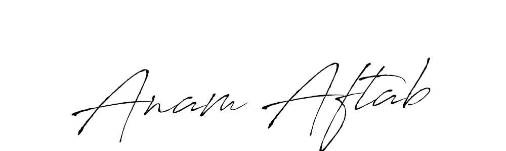 It looks lik you need a new signature style for name Anam Aftab. Design unique handwritten (Antro_Vectra) signature with our free signature maker in just a few clicks. Anam Aftab signature style 6 images and pictures png
