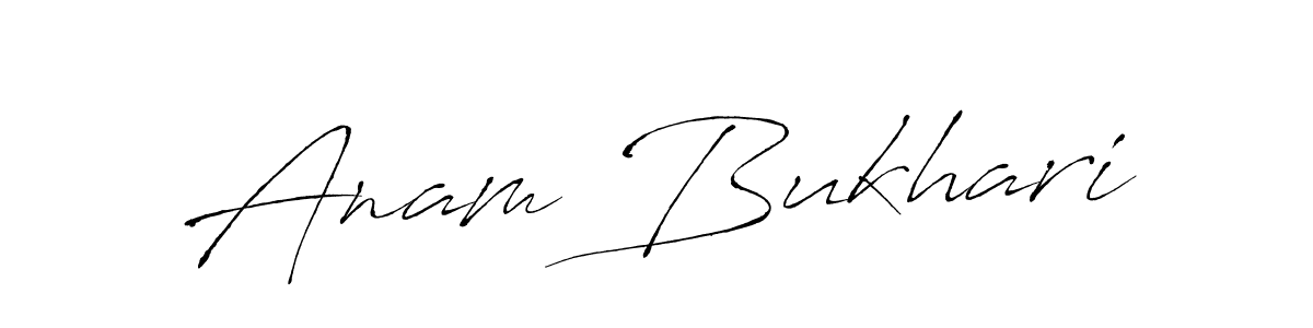 Antro_Vectra is a professional signature style that is perfect for those who want to add a touch of class to their signature. It is also a great choice for those who want to make their signature more unique. Get Anam Bukhari name to fancy signature for free. Anam Bukhari signature style 6 images and pictures png