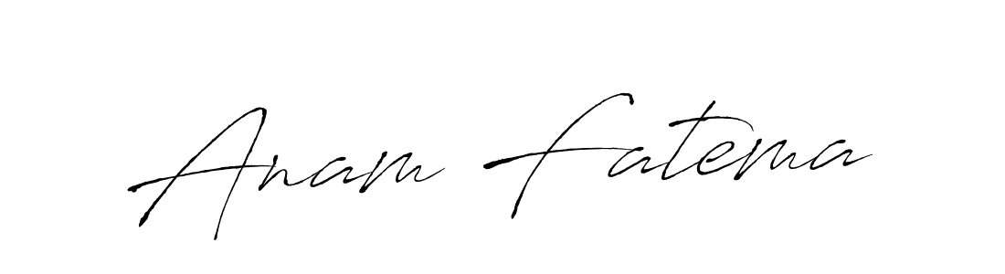 Create a beautiful signature design for name Anam Fatema. With this signature (Antro_Vectra) fonts, you can make a handwritten signature for free. Anam Fatema signature style 6 images and pictures png