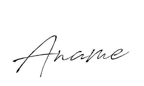 How to make Aname signature? Antro_Vectra is a professional autograph style. Create handwritten signature for Aname name. Aname signature style 6 images and pictures png