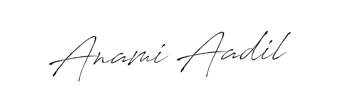 How to make Anami Aadil signature? Antro_Vectra is a professional autograph style. Create handwritten signature for Anami Aadil name. Anami Aadil signature style 6 images and pictures png