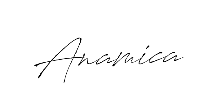 Also we have Anamica name is the best signature style. Create professional handwritten signature collection using Antro_Vectra autograph style. Anamica signature style 6 images and pictures png