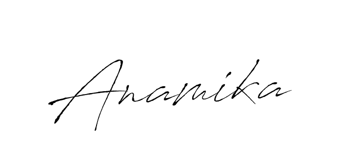 Use a signature maker to create a handwritten signature online. With this signature software, you can design (Antro_Vectra) your own signature for name Anamika. Anamika signature style 6 images and pictures png