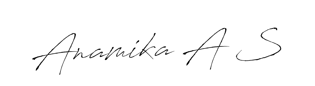 if you are searching for the best signature style for your name Anamika A S. so please give up your signature search. here we have designed multiple signature styles  using Antro_Vectra. Anamika A S signature style 6 images and pictures png