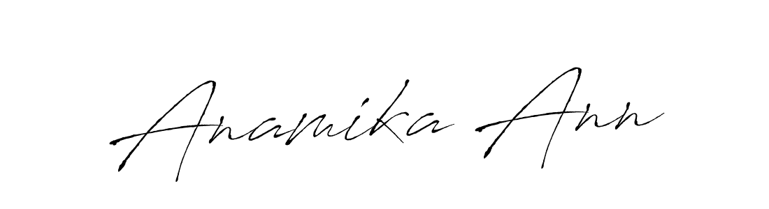 You should practise on your own different ways (Antro_Vectra) to write your name (Anamika Ann) in signature. don't let someone else do it for you. Anamika Ann signature style 6 images and pictures png
