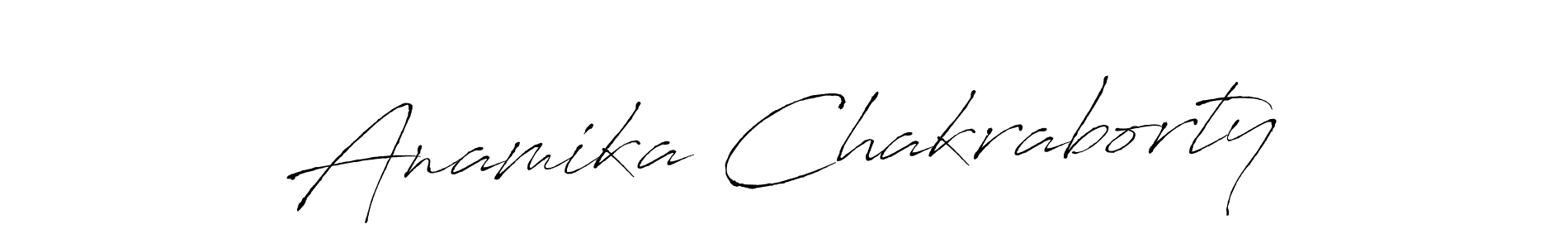 Make a beautiful signature design for name Anamika Chakraborty. With this signature (Antro_Vectra) style, you can create a handwritten signature for free. Anamika Chakraborty signature style 6 images and pictures png