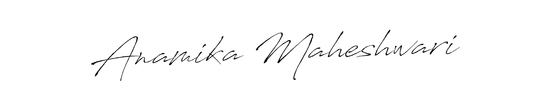 if you are searching for the best signature style for your name Anamika Maheshwari. so please give up your signature search. here we have designed multiple signature styles  using Antro_Vectra. Anamika Maheshwari signature style 6 images and pictures png