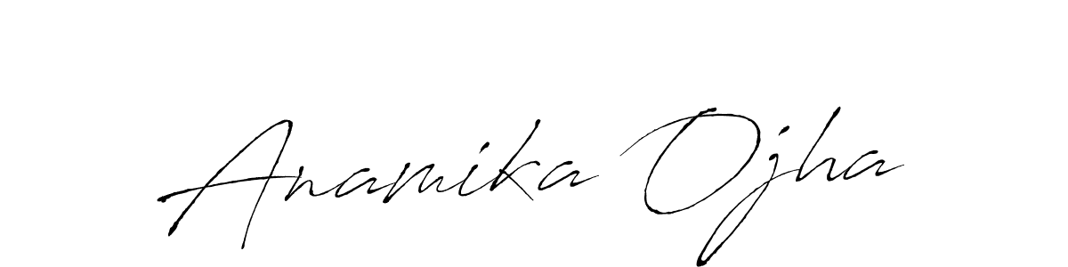 How to make Anamika Ojha signature? Antro_Vectra is a professional autograph style. Create handwritten signature for Anamika Ojha name. Anamika Ojha signature style 6 images and pictures png