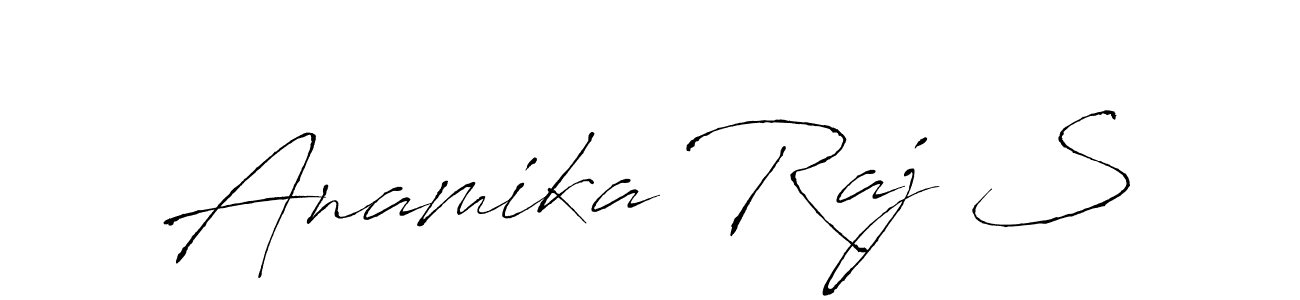 Anamika Raj S stylish signature style. Best Handwritten Sign (Antro_Vectra) for my name. Handwritten Signature Collection Ideas for my name Anamika Raj S. Anamika Raj S signature style 6 images and pictures png