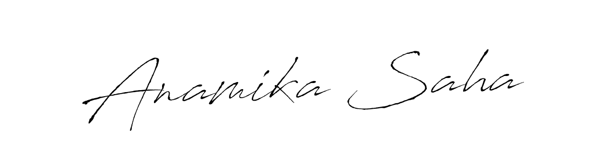 Make a beautiful signature design for name Anamika Saha. Use this online signature maker to create a handwritten signature for free. Anamika Saha signature style 6 images and pictures png