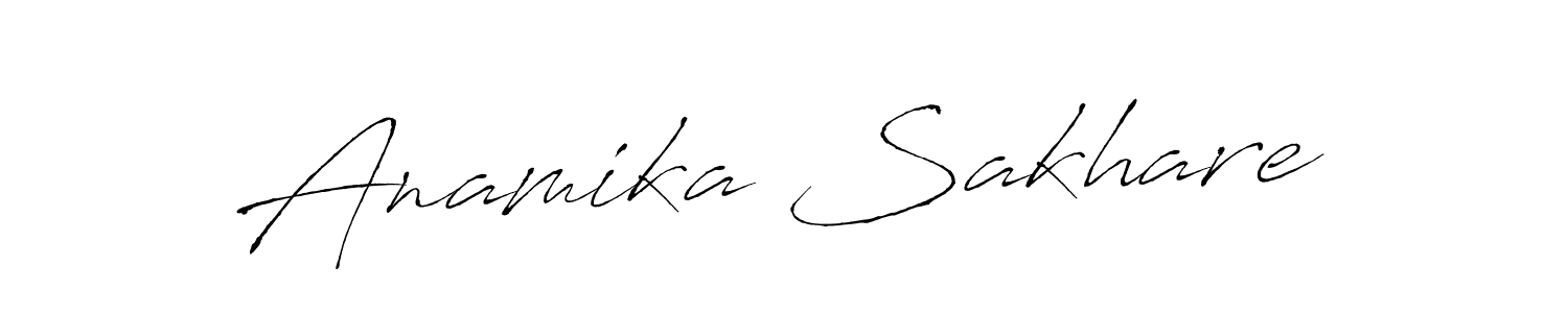 How to make Anamika Sakhare signature? Antro_Vectra is a professional autograph style. Create handwritten signature for Anamika Sakhare name. Anamika Sakhare signature style 6 images and pictures png