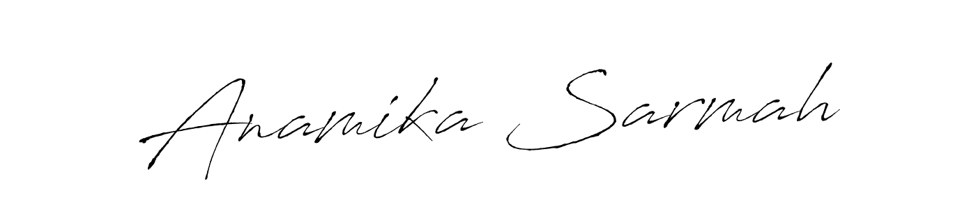 Make a beautiful signature design for name Anamika Sarmah. With this signature (Antro_Vectra) style, you can create a handwritten signature for free. Anamika Sarmah signature style 6 images and pictures png