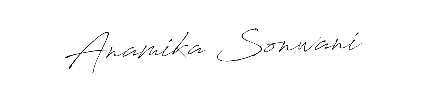 You can use this online signature creator to create a handwritten signature for the name Anamika Sonwani. This is the best online autograph maker. Anamika Sonwani signature style 6 images and pictures png