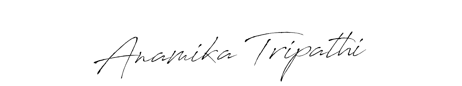 How to make Anamika Tripathi name signature. Use Antro_Vectra style for creating short signs online. This is the latest handwritten sign. Anamika Tripathi signature style 6 images and pictures png