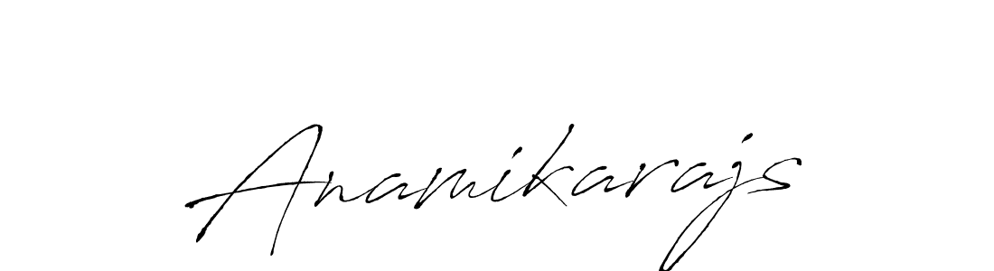 The best way (Antro_Vectra) to make a short signature is to pick only two or three words in your name. The name Anamikarajs include a total of six letters. For converting this name. Anamikarajs signature style 6 images and pictures png