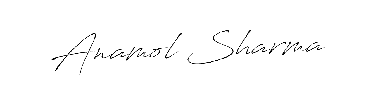 Anamol Sharma stylish signature style. Best Handwritten Sign (Antro_Vectra) for my name. Handwritten Signature Collection Ideas for my name Anamol Sharma. Anamol Sharma signature style 6 images and pictures png