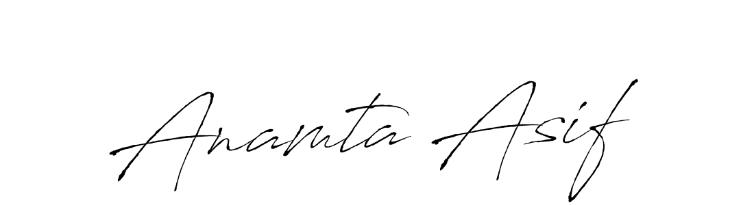 Antro_Vectra is a professional signature style that is perfect for those who want to add a touch of class to their signature. It is also a great choice for those who want to make their signature more unique. Get Anamta Asif name to fancy signature for free. Anamta Asif signature style 6 images and pictures png