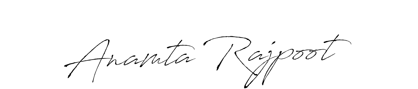 You should practise on your own different ways (Antro_Vectra) to write your name (Anamta Rajpoot) in signature. don't let someone else do it for you. Anamta Rajpoot signature style 6 images and pictures png