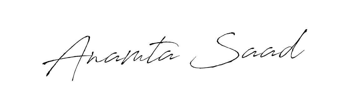 if you are searching for the best signature style for your name Anamta Saad. so please give up your signature search. here we have designed multiple signature styles  using Antro_Vectra. Anamta Saad signature style 6 images and pictures png