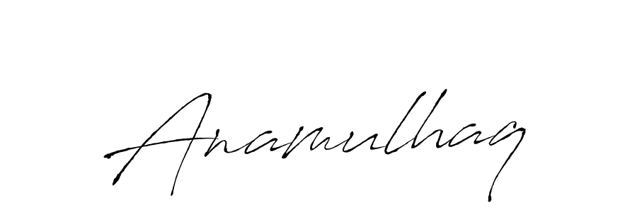 How to make Anamulhaq signature? Antro_Vectra is a professional autograph style. Create handwritten signature for Anamulhaq name. Anamulhaq signature style 6 images and pictures png