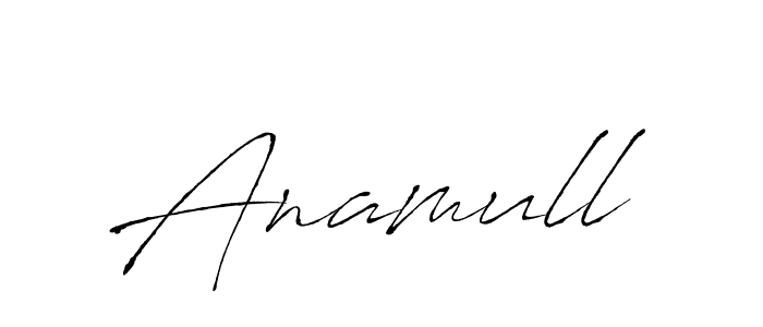 Anamull stylish signature style. Best Handwritten Sign (Antro_Vectra) for my name. Handwritten Signature Collection Ideas for my name Anamull. Anamull signature style 6 images and pictures png