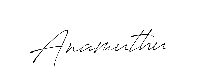 The best way (Antro_Vectra) to make a short signature is to pick only two or three words in your name. The name Anamuthu include a total of six letters. For converting this name. Anamuthu signature style 6 images and pictures png