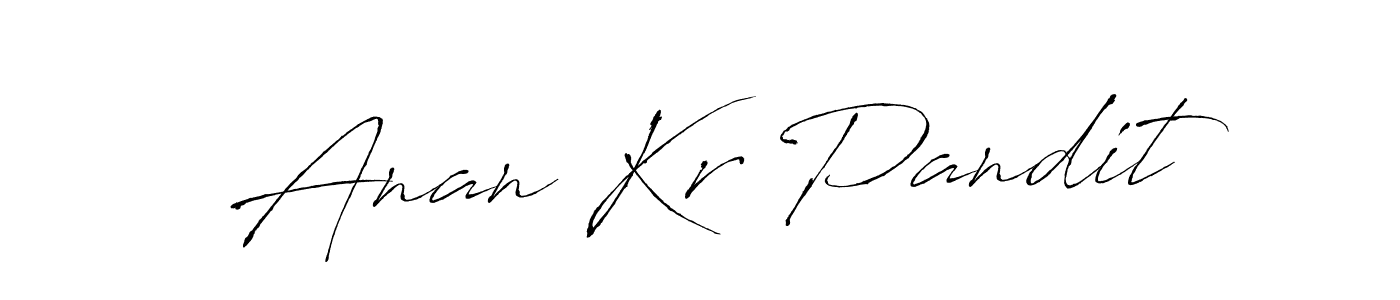 You should practise on your own different ways (Antro_Vectra) to write your name (Anan Kr Pandit) in signature. don't let someone else do it for you. Anan Kr Pandit signature style 6 images and pictures png