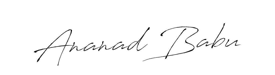 How to make Ananad Babu signature? Antro_Vectra is a professional autograph style. Create handwritten signature for Ananad Babu name. Ananad Babu signature style 6 images and pictures png