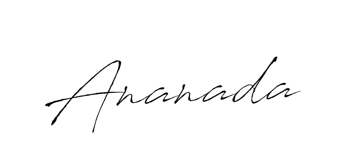 Antro_Vectra is a professional signature style that is perfect for those who want to add a touch of class to their signature. It is also a great choice for those who want to make their signature more unique. Get Ananada name to fancy signature for free. Ananada signature style 6 images and pictures png