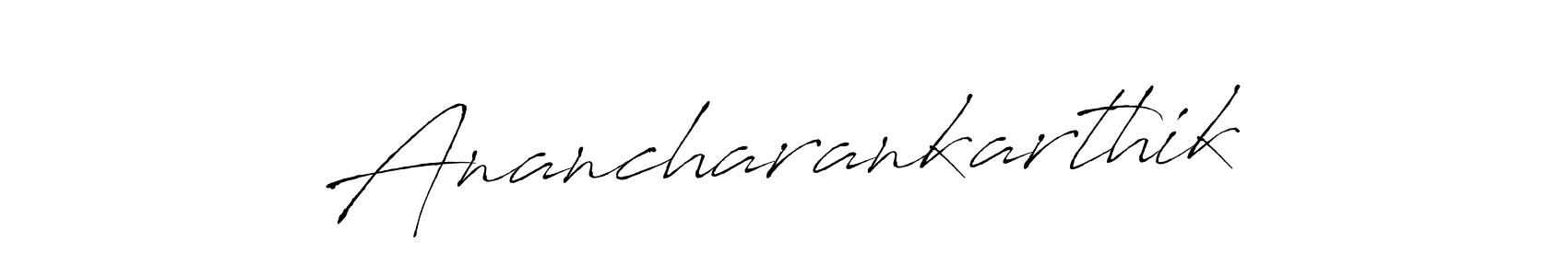 You can use this online signature creator to create a handwritten signature for the name Anancharankarthik. This is the best online autograph maker. Anancharankarthik signature style 6 images and pictures png