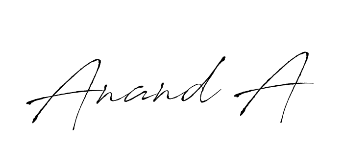 Make a beautiful signature design for name Anand A. Use this online signature maker to create a handwritten signature for free. Anand A signature style 6 images and pictures png