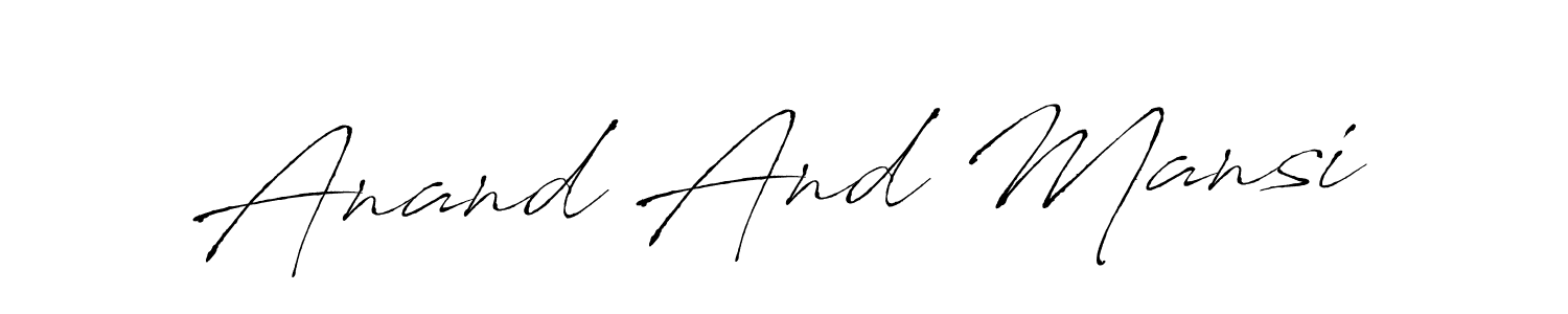 You should practise on your own different ways (Antro_Vectra) to write your name (Anand And Mansi) in signature. don't let someone else do it for you. Anand And Mansi signature style 6 images and pictures png