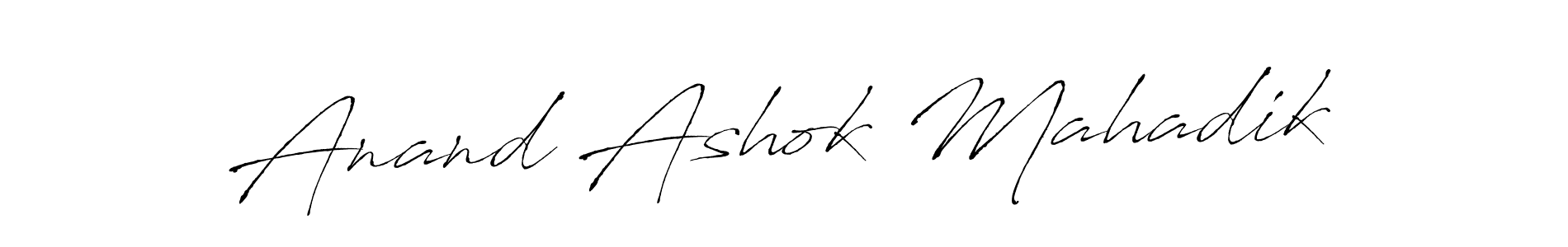 Create a beautiful signature design for name Anand Ashok Mahadik. With this signature (Antro_Vectra) fonts, you can make a handwritten signature for free. Anand Ashok Mahadik signature style 6 images and pictures png