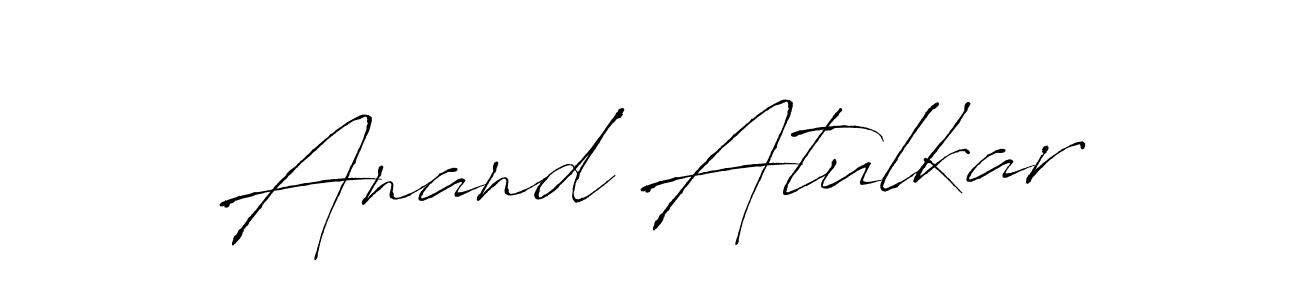 Create a beautiful signature design for name Anand Atulkar. With this signature (Antro_Vectra) fonts, you can make a handwritten signature for free. Anand Atulkar signature style 6 images and pictures png