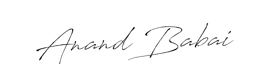 How to make Anand Babai signature? Antro_Vectra is a professional autograph style. Create handwritten signature for Anand Babai name. Anand Babai signature style 6 images and pictures png