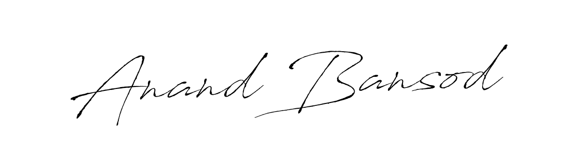 Create a beautiful signature design for name Anand Bansod. With this signature (Antro_Vectra) fonts, you can make a handwritten signature for free. Anand Bansod signature style 6 images and pictures png