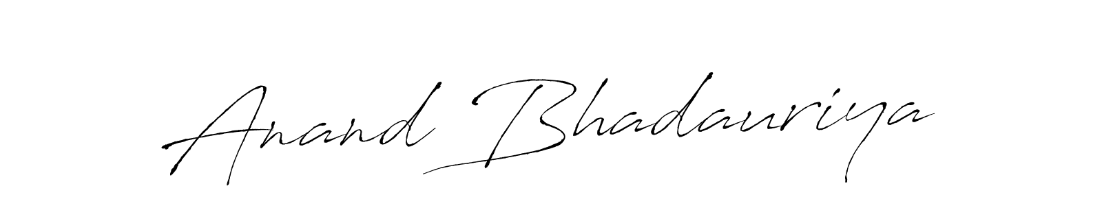 Anand Bhadauriya stylish signature style. Best Handwritten Sign (Antro_Vectra) for my name. Handwritten Signature Collection Ideas for my name Anand Bhadauriya. Anand Bhadauriya signature style 6 images and pictures png