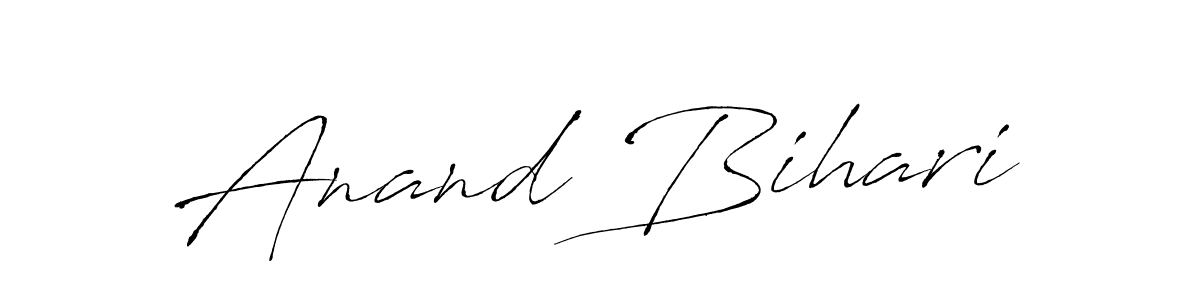 if you are searching for the best signature style for your name Anand Bihari. so please give up your signature search. here we have designed multiple signature styles  using Antro_Vectra. Anand Bihari signature style 6 images and pictures png