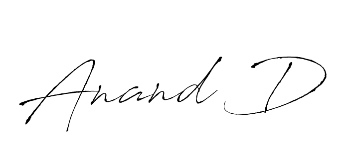 How to make Anand D signature? Antro_Vectra is a professional autograph style. Create handwritten signature for Anand D name. Anand D signature style 6 images and pictures png