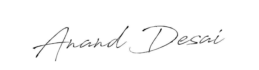 Anand Desai stylish signature style. Best Handwritten Sign (Antro_Vectra) for my name. Handwritten Signature Collection Ideas for my name Anand Desai. Anand Desai signature style 6 images and pictures png