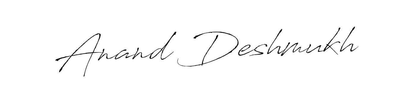 How to make Anand Deshmukh signature? Antro_Vectra is a professional autograph style. Create handwritten signature for Anand Deshmukh name. Anand Deshmukh signature style 6 images and pictures png
