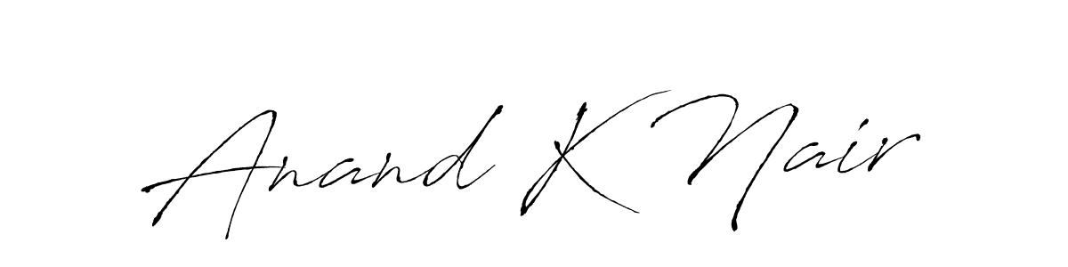 You can use this online signature creator to create a handwritten signature for the name Anand K Nair. This is the best online autograph maker. Anand K Nair signature style 6 images and pictures png